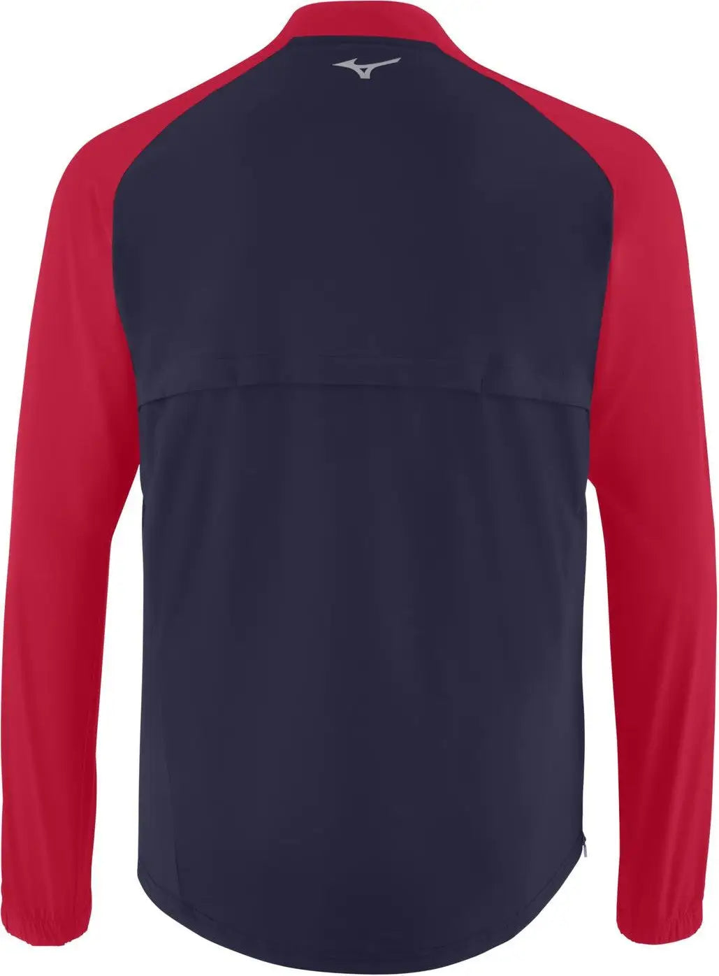 Mizuno 351126 Youth Long Sleeve Baseball Hitting Jacket - Navy-red