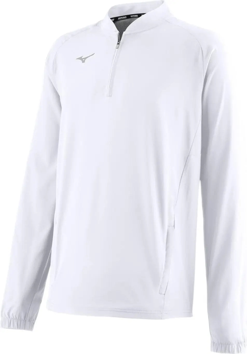 Mizuno 351126 Youth Long Sleeve Baseball Hitting Jacket - White