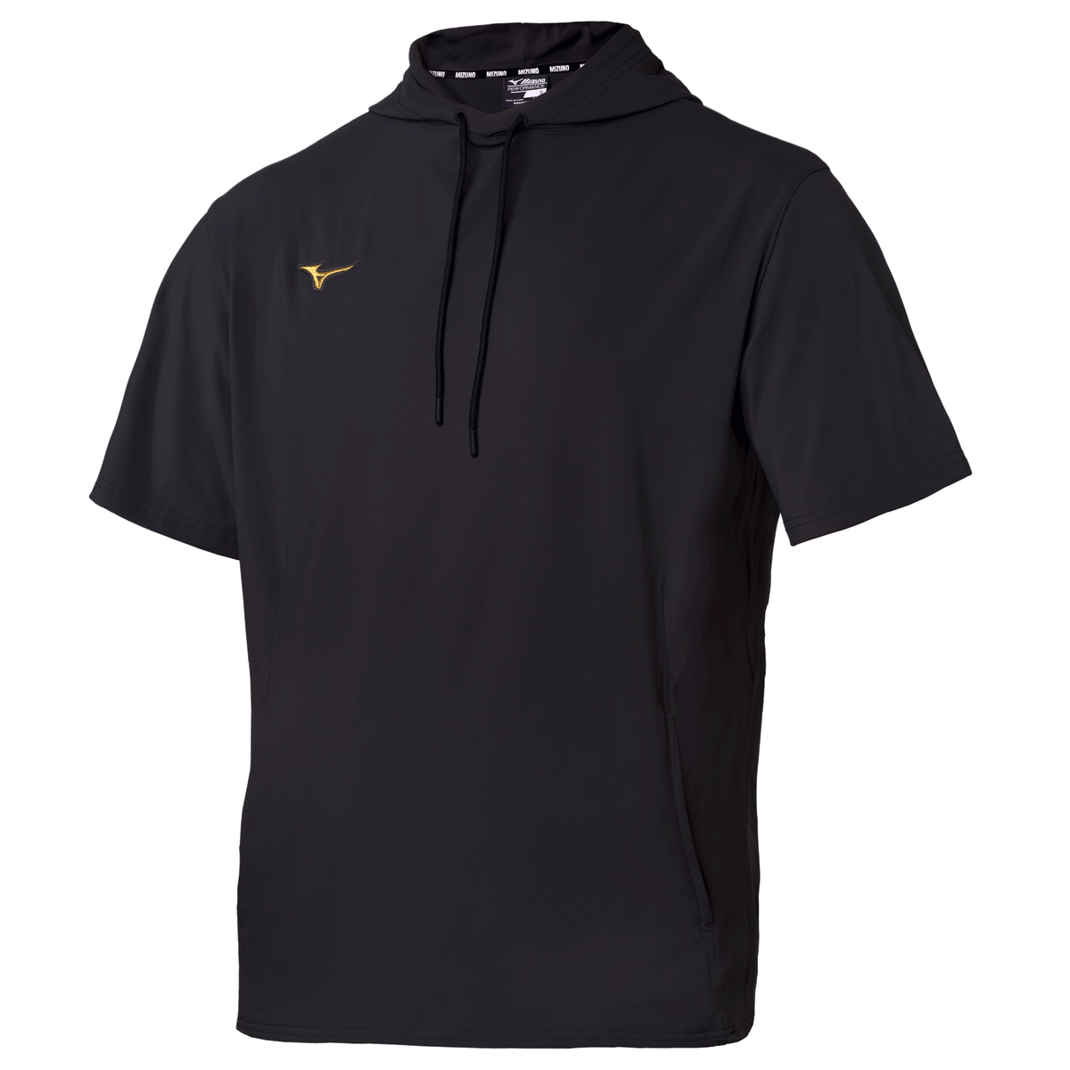 Mizuno 351220 Pro Short Sleeve Hoodie - Black - Adult Xxs