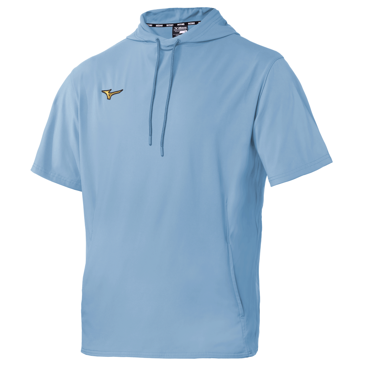 Mizuno 351220 Pro Short Sleeve Hoodie - Light Blue - Adult Xxs