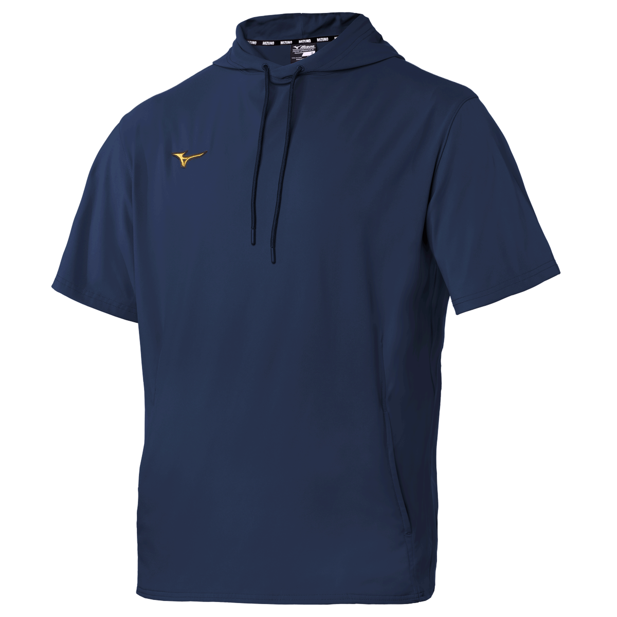 Mizuno 351220 Pro Short Sleeve Hoodie - Navy - Adult Xxs