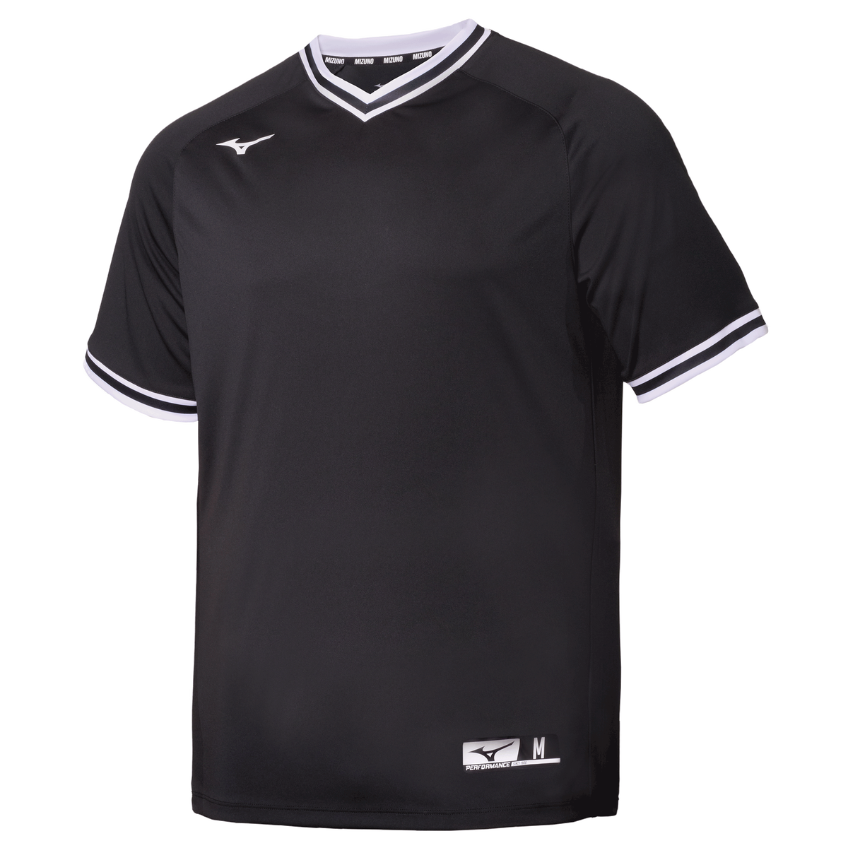 Mizuno 351230 Youth Nxt V-neck Baseball Jersey - Black White - s