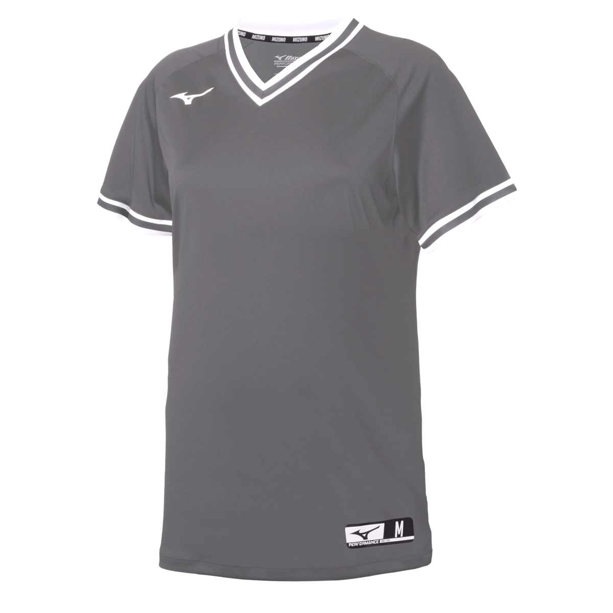Mizuno 351231 Women’s Nxt V-neck Softball Jersey - Gray-white - Ladies Xs