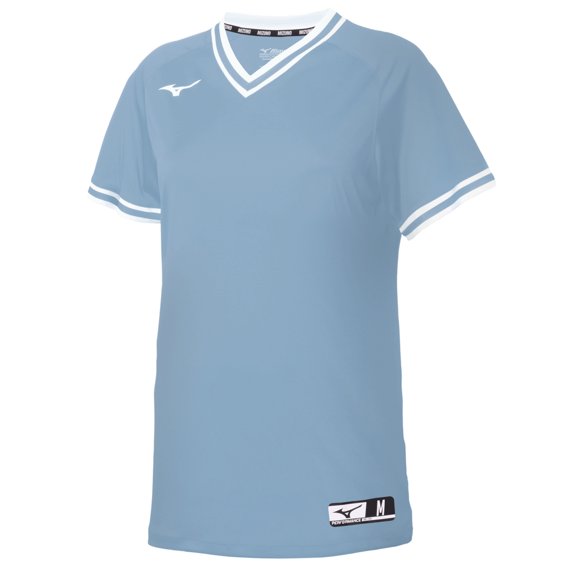 Mizuno 351231 Women’s Nxt V-neck Softball Jersey - Light Blue-white - Blue White / Ladies Xs