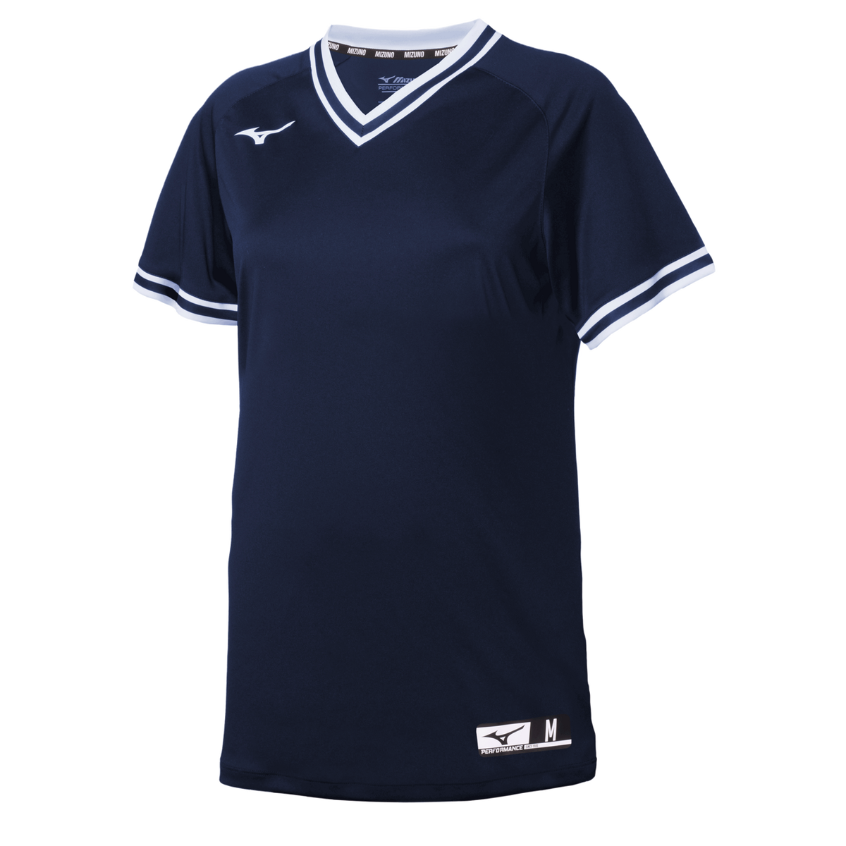 Mizuno 351232 Girl’s Nxt V-neck Softball Jersey - Navy White - Girls s
