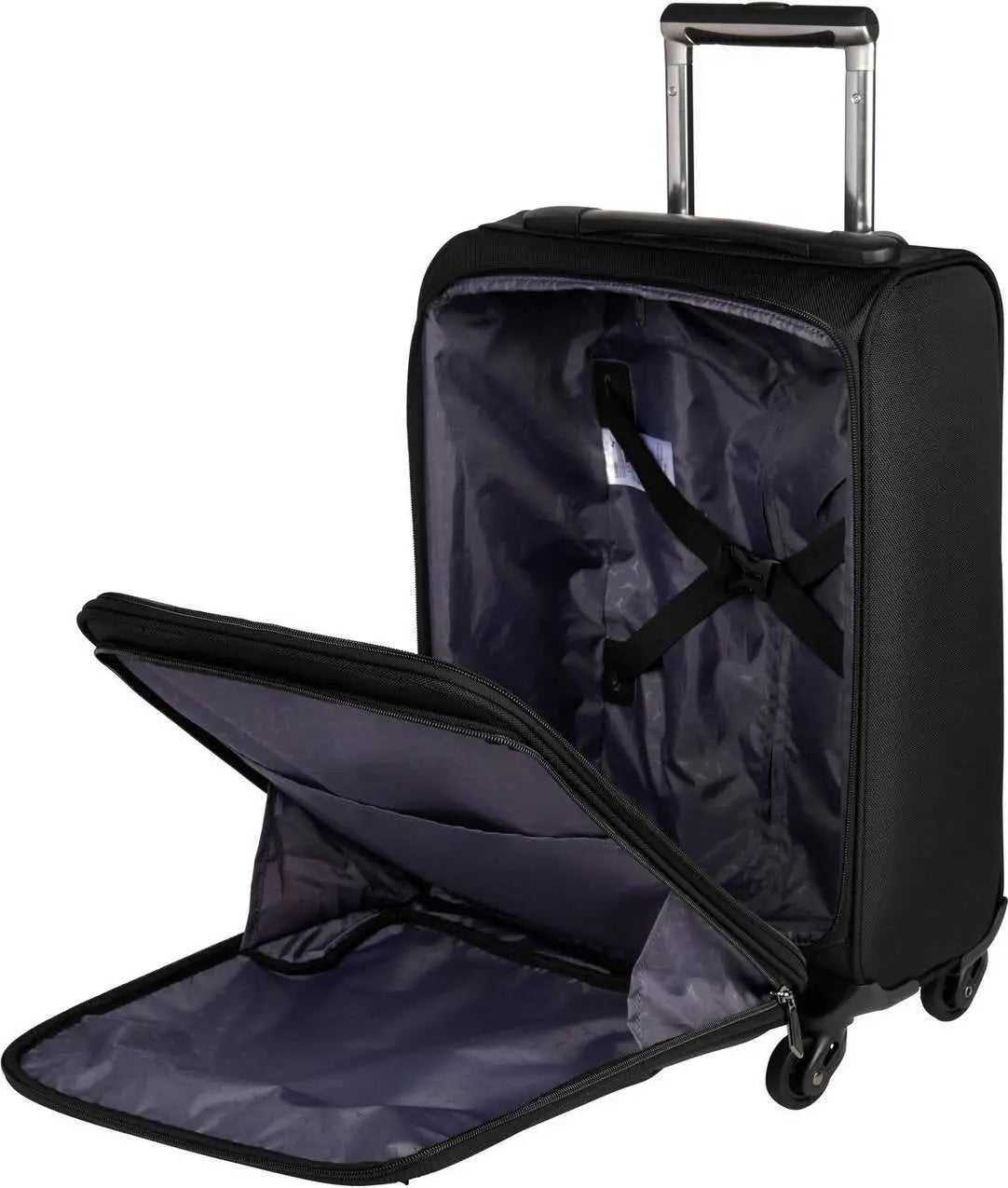 Mizuno 360311 4 Wheel Carry on Bag - Black