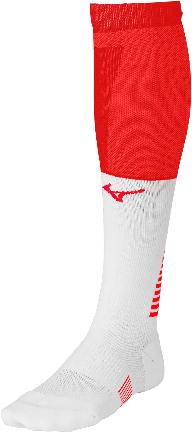 Mizuno 370259 Diamond Elite Knee High Socks - Red White