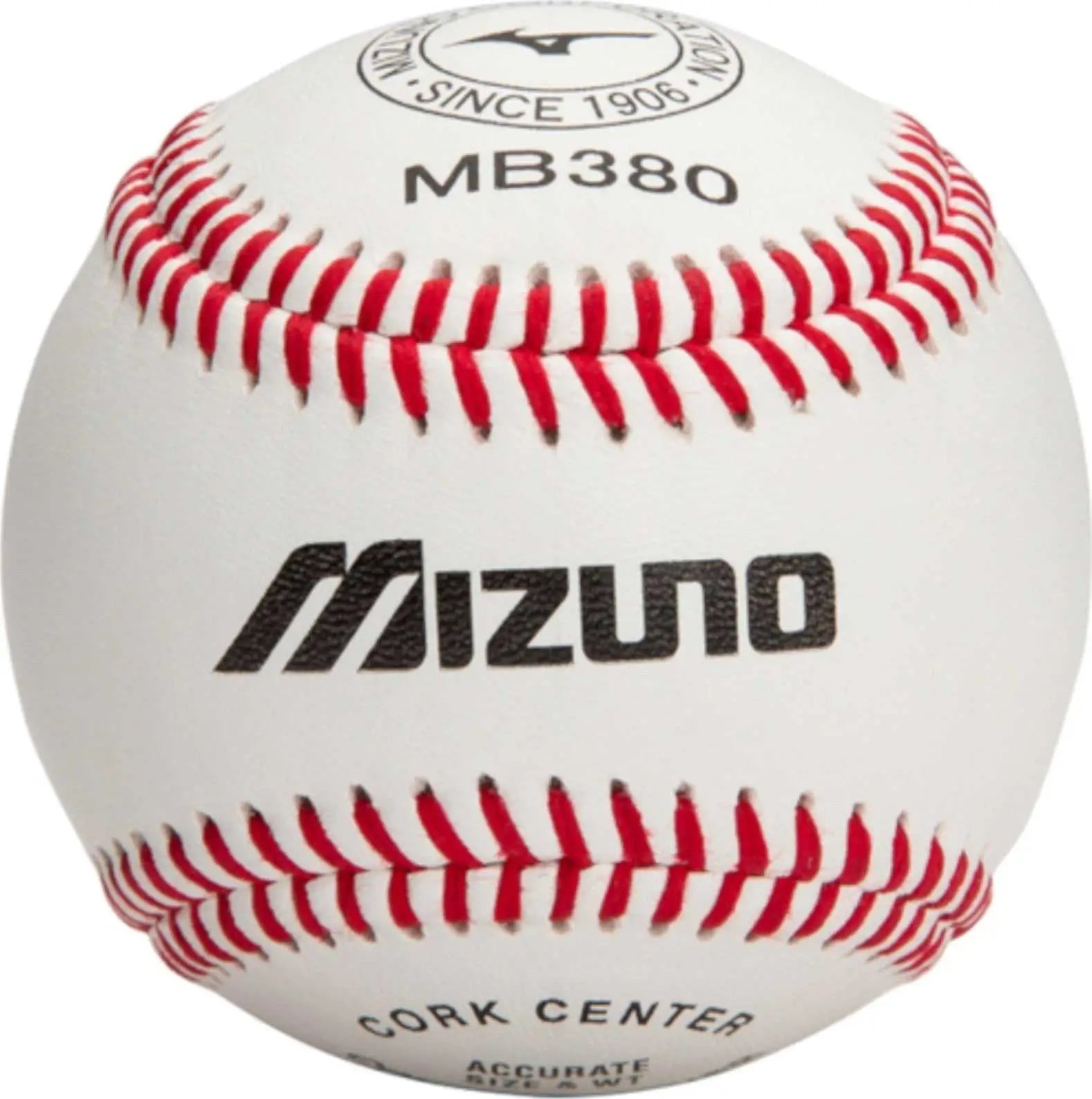 Mizuno 370276 380 High Performance Baseballs - 1 Dozen - White