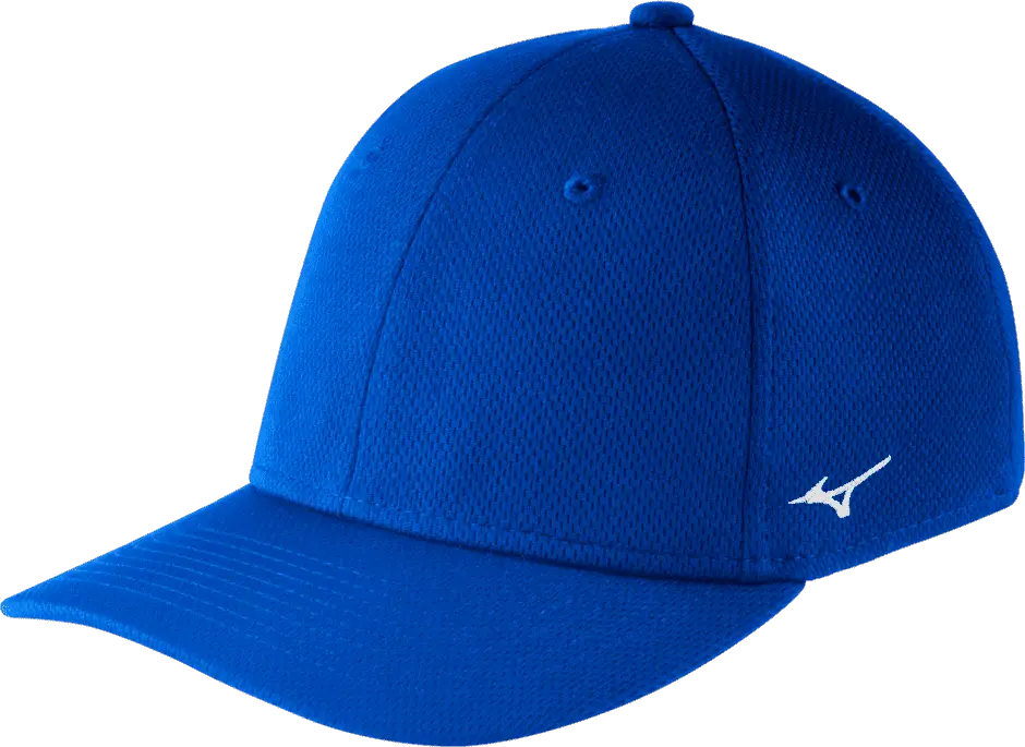 Mizuno 370300 Stretch Fitted Team Cap - Royal - Lxl