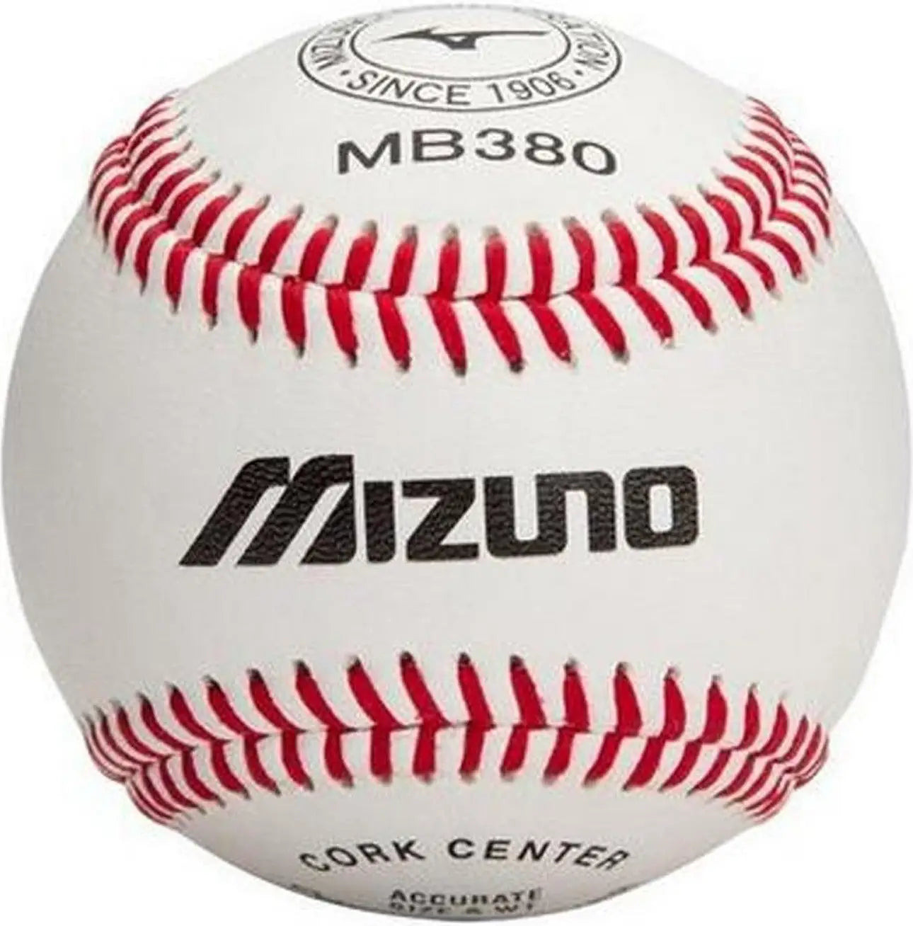 Mizuno 370343 Mb380 Flat Seam Baseball 9’’ (1 Dozen) - White