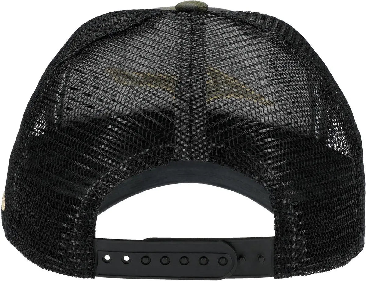 Mizuno 370347 Diamond Trucker Cap - Black Camo - one Size Fits Most