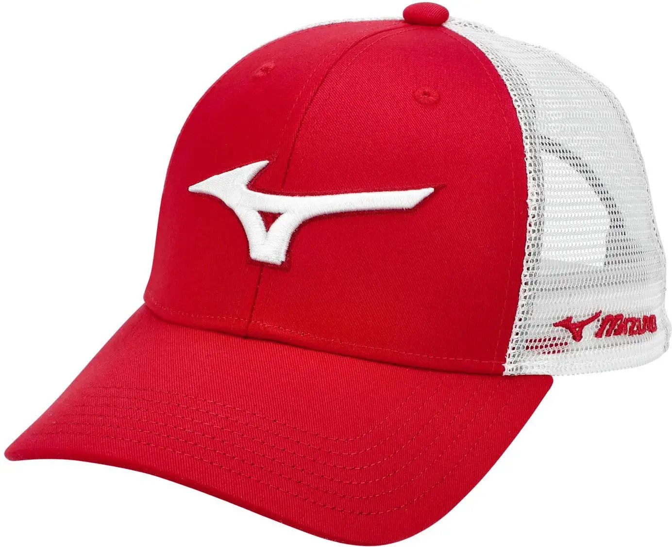 Mizuno 370347 Diamond Trucker Cap - Red-white - Red White / one Size Fits Most