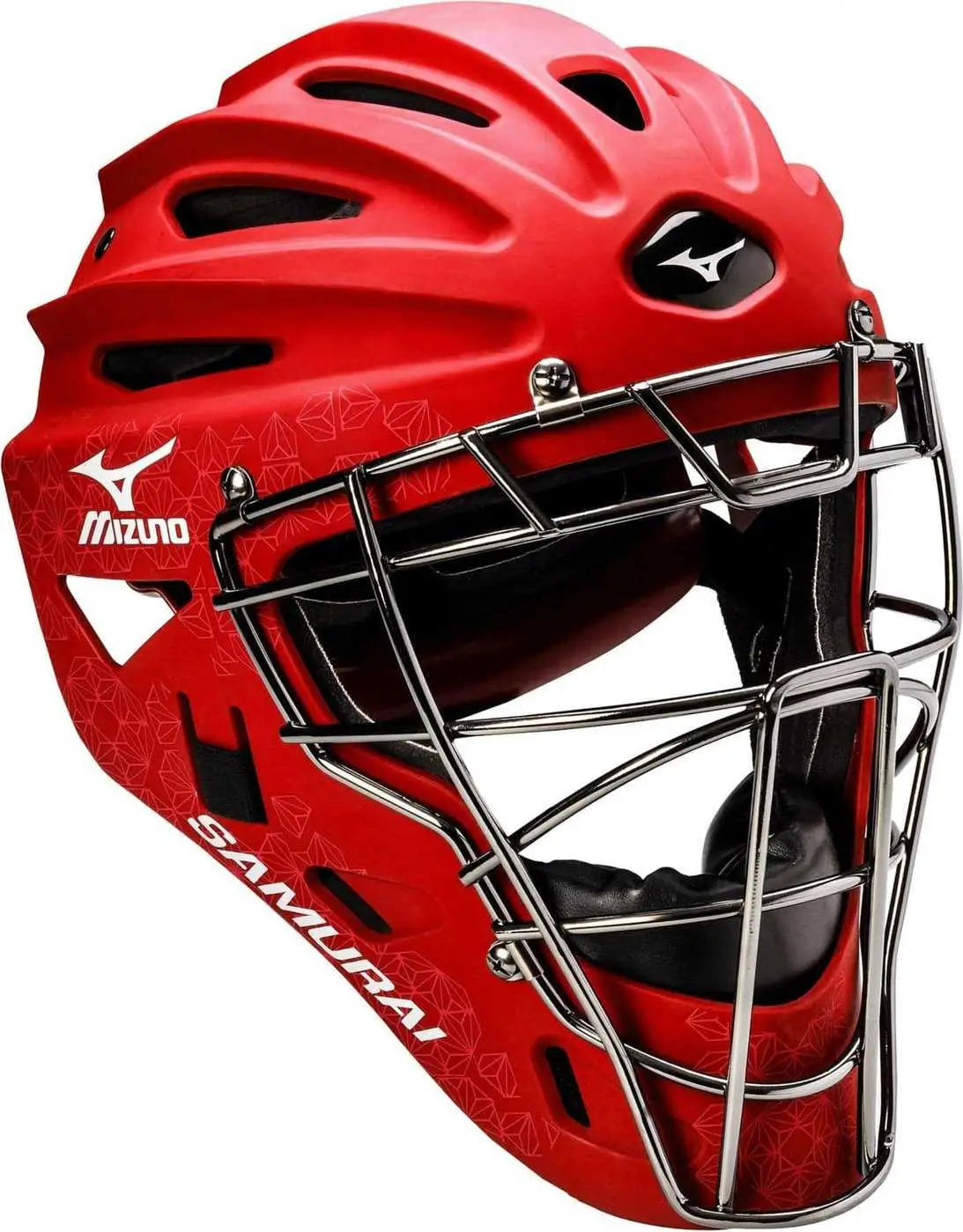 Mizuno 380253 Samurai Fastpitch Catcher’s Helmets - Red - 6 1/2’’ - 7 1/4’’