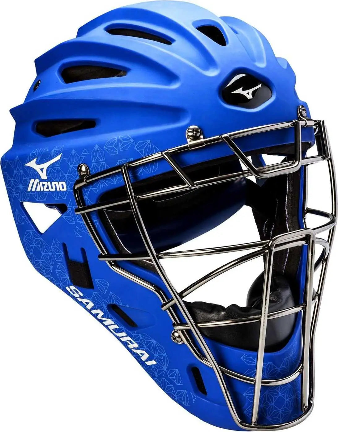 Mizuno 380253 Samurai Fastpitch Catcher’s Helmets - Royal Blue - 6 1/2’’ - 7 1/4’’