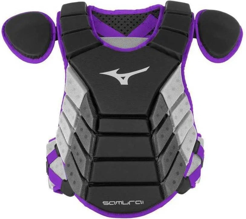 Mizuno 380379 2019 Samurai 15’’ Chest Protector Adult - Black Purple