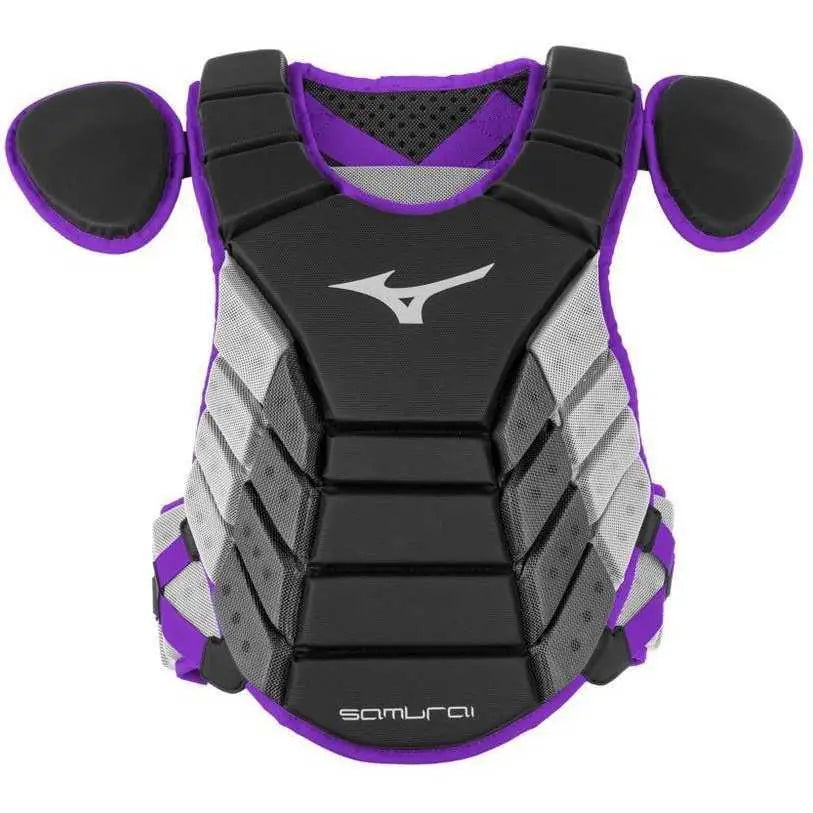 Mizuno 380379 2019 Samurai 15’’ Chest Protector Adult - Black Purple