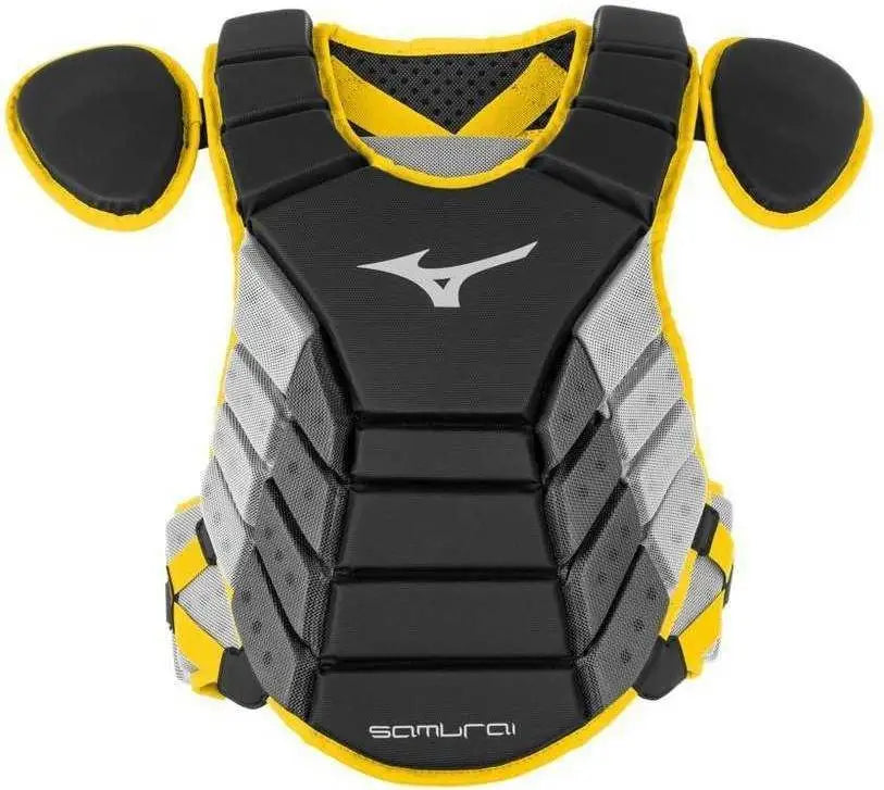 Mizuno 380379 2019 Samurai 15’’ Chest Protector Adult - Black Yellow