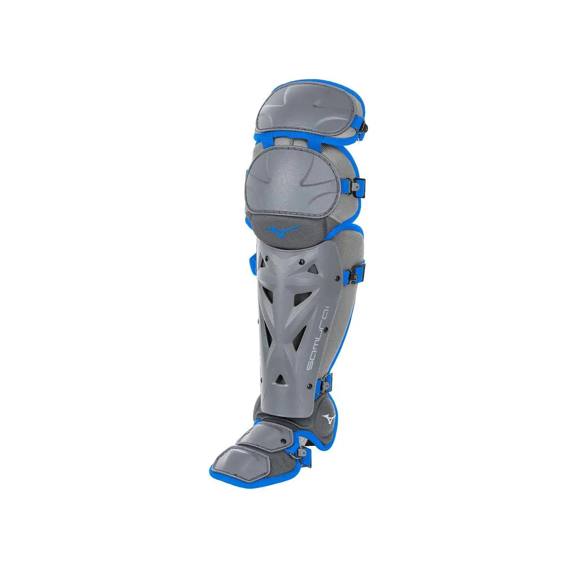Mizuno 380381 Samurai Fastpitch Softball Women’s Shin Guards 15’’ - Grey-royal