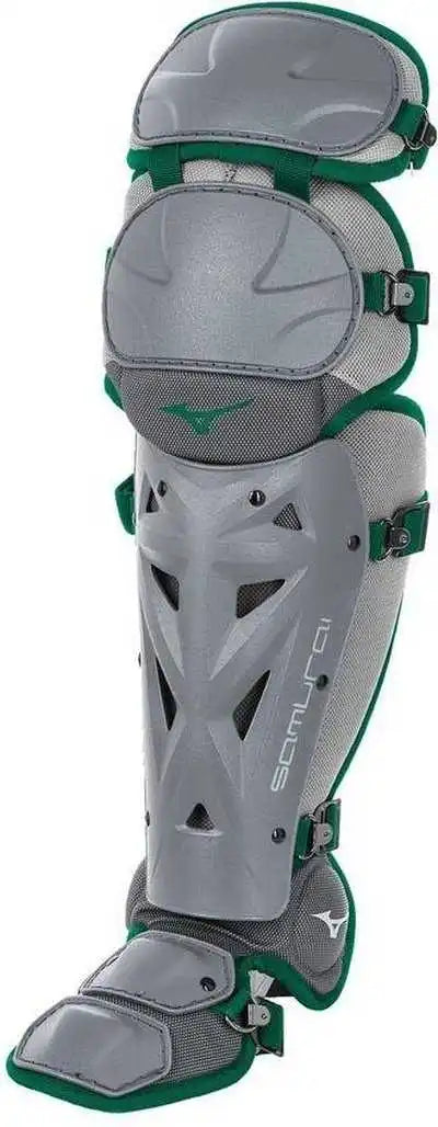Mizuno 380382 Samurai Fastpitch Softball Women’s Shin Guards 16’’ - Gray Forest