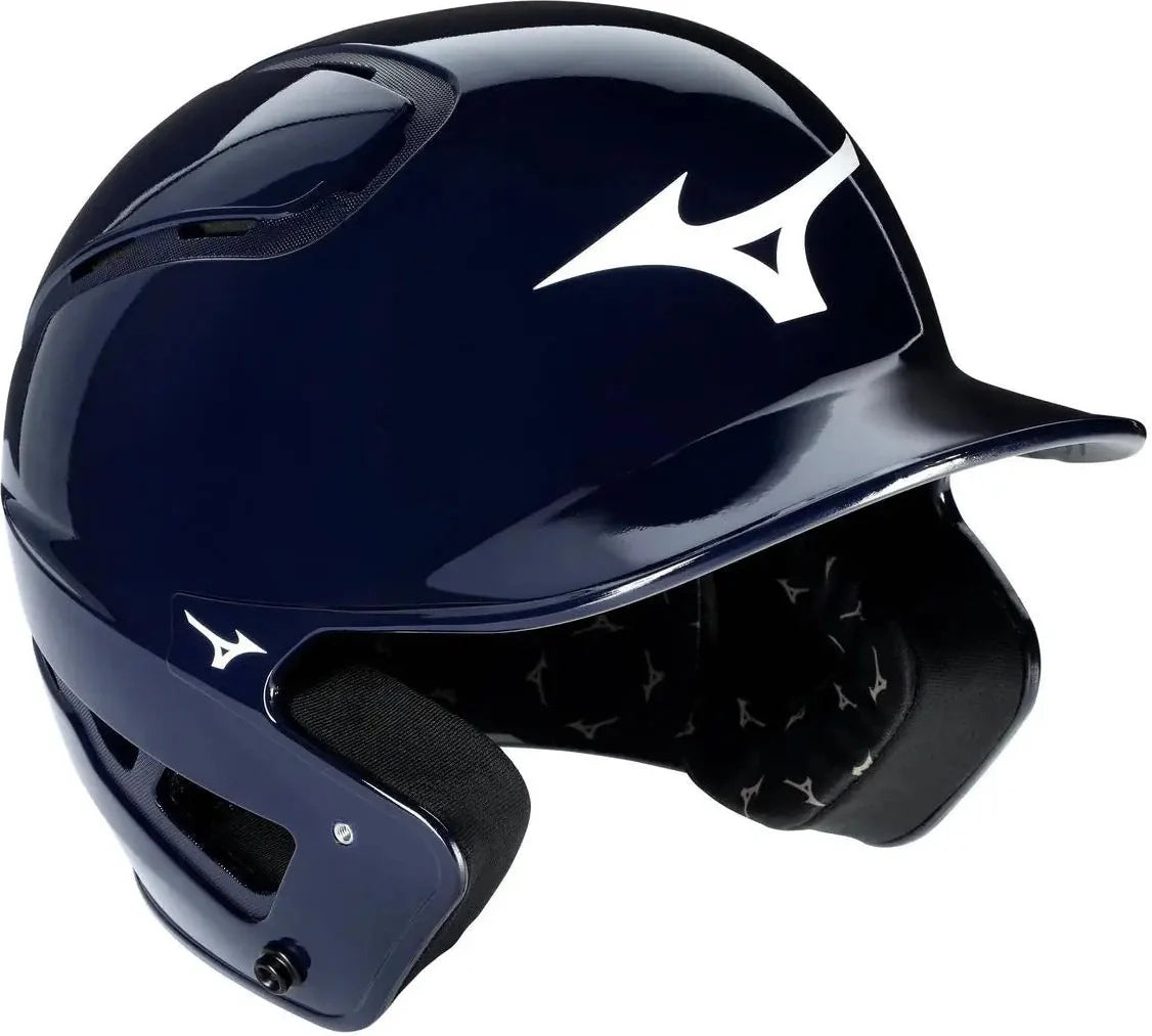 Mizuno 380388 B6 Baseball Batting Helmet - Solid Color - Glossy Navy - S/m