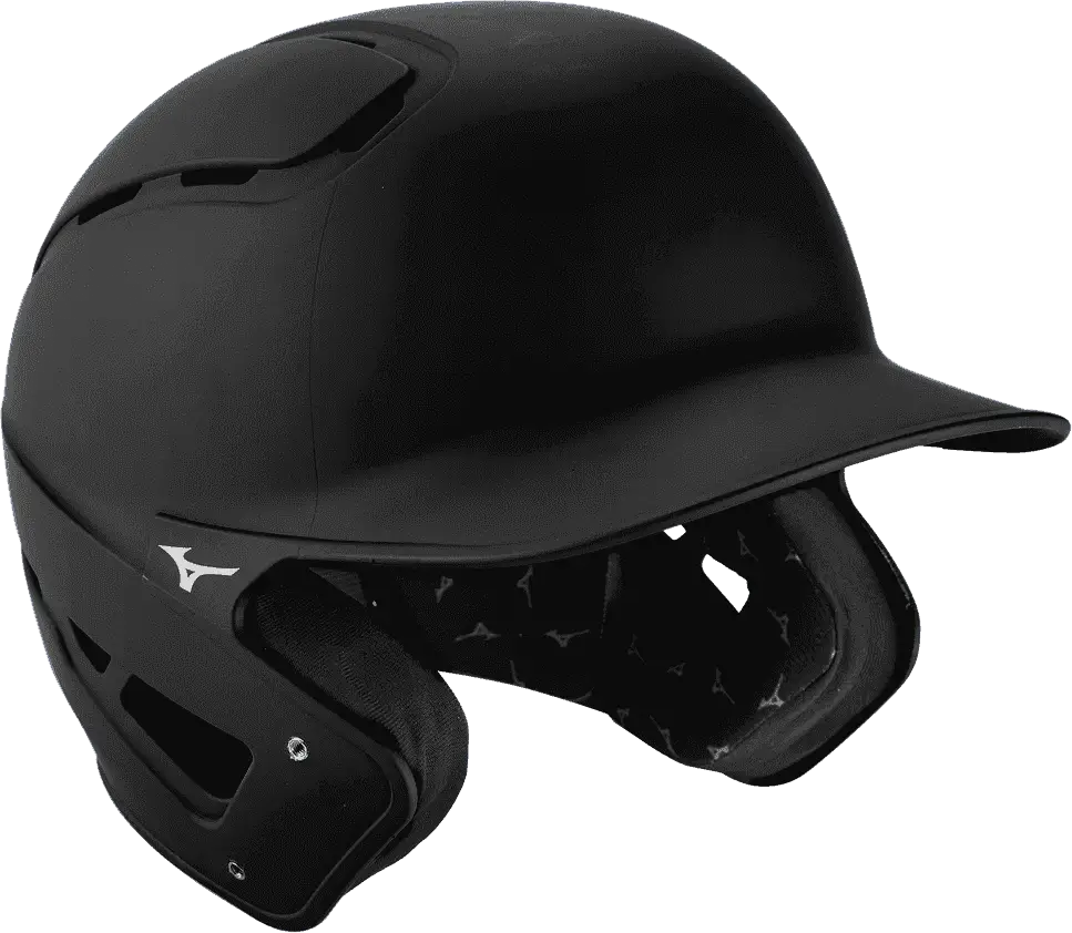 Mizuno 380390 B6 Youth Baseball Batting Helmet - Solid Color - Black - 6 1/2’’ - 7 1/4’