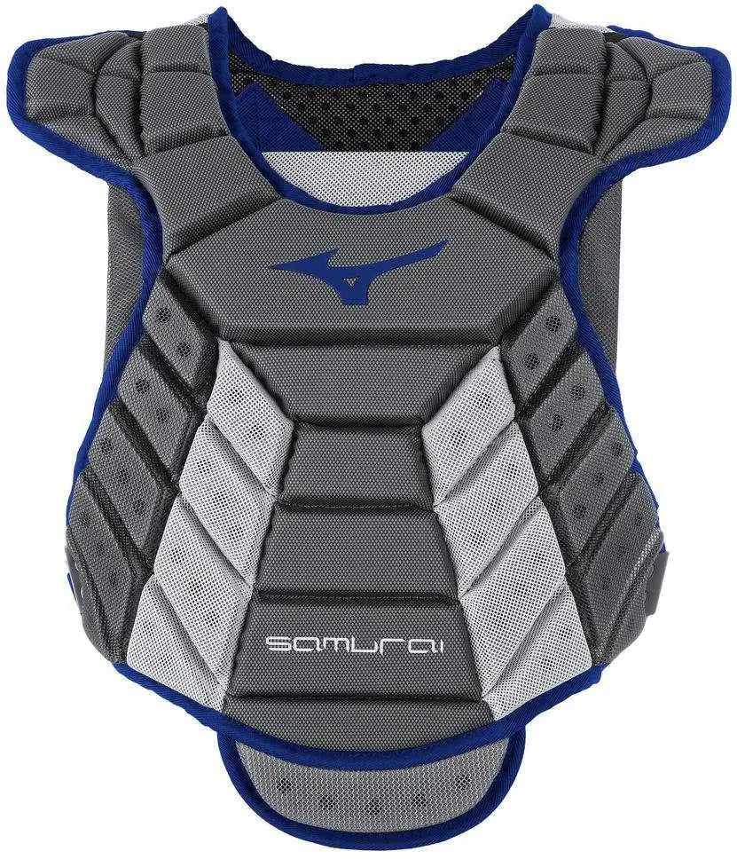 Mizuno 380402 Samurai Women’s Fastpitch Softball Chest Protector 14’’ - Gray Navy