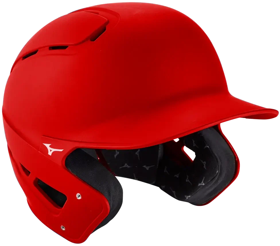 Mizuno 380403 B6 Baseball Batting Helmet - Solid Color - Red - s