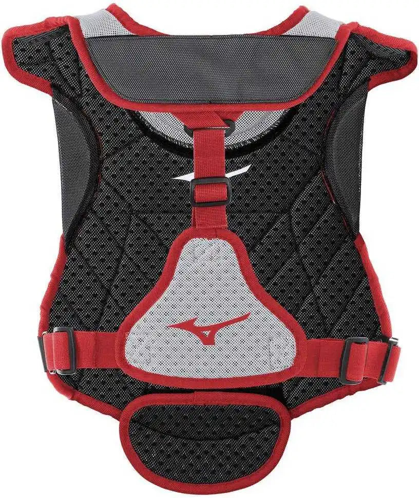 Mizuno 380407 Samurai Women’s Fastpitch Softball Chest Protector 13’’ - Gray Cardinal