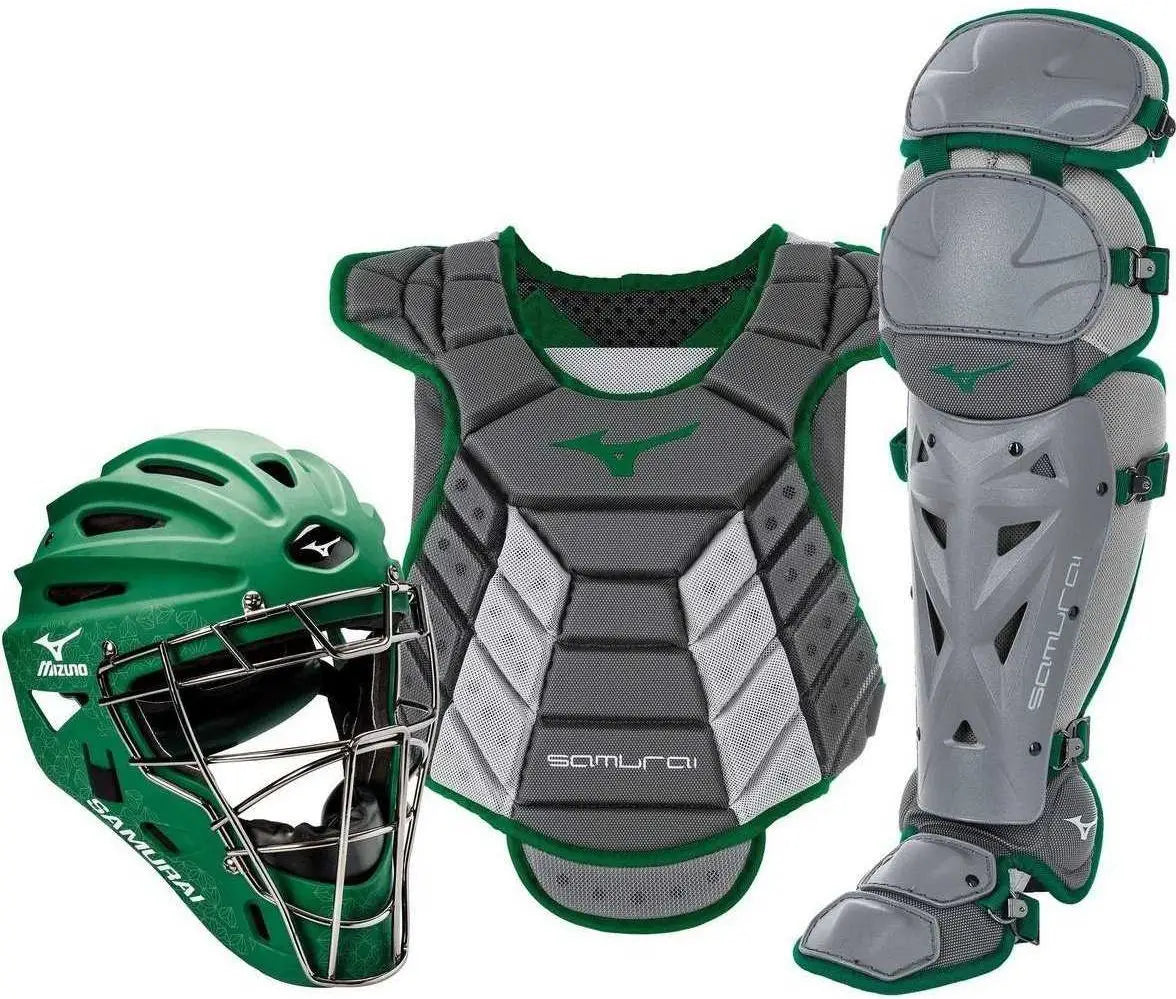 Mizuno 380422 Samurai Womens Boxed Catcher’s Gear Set (13-14’’) - Gray Forest