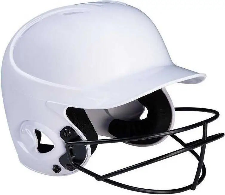 Mizuno 380433 Mvp Series Solid Batting Helmet with Fastpitch Softball Mask - White