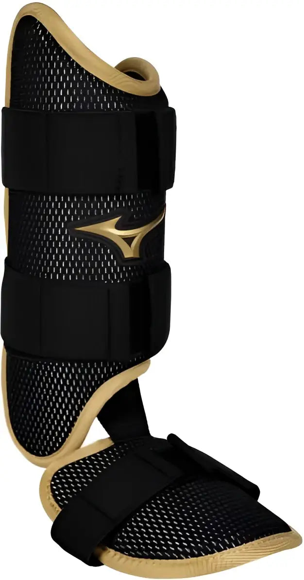 Mizuno 380465 Pro Batter’s Ankle Guard - Lh Black-gold - Black Gold