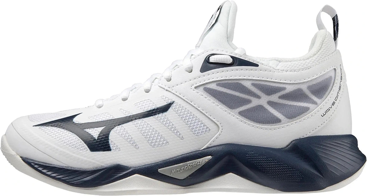 Mizuno 430314 Women’s Wave Dimension Volleyball Shoes - White Navy