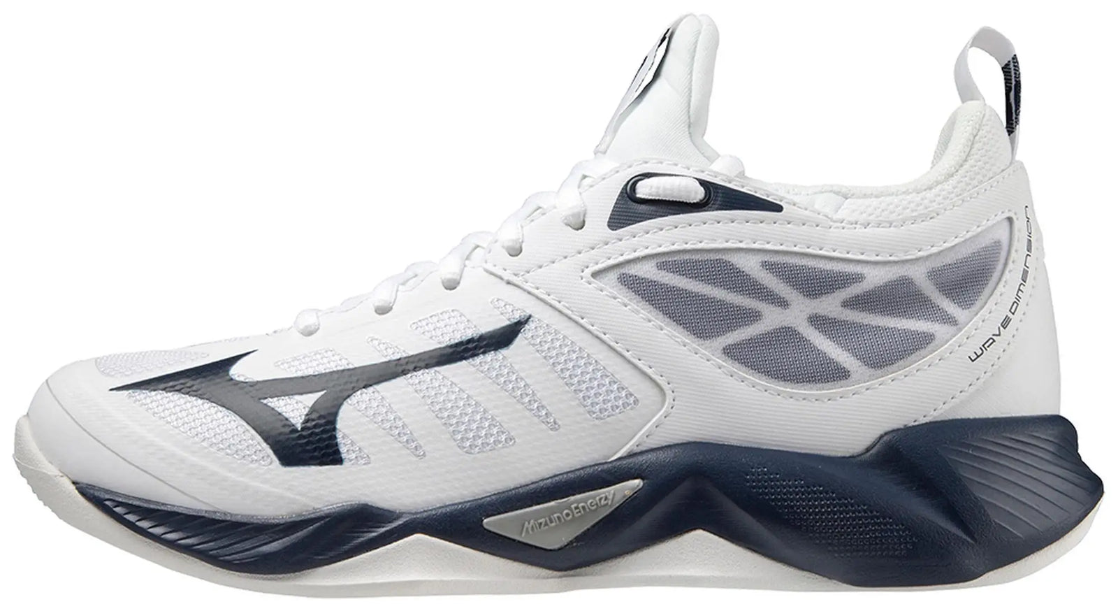 Mizuno 430314 Women’s Wave Dimension Volleyball Shoes - White Navy