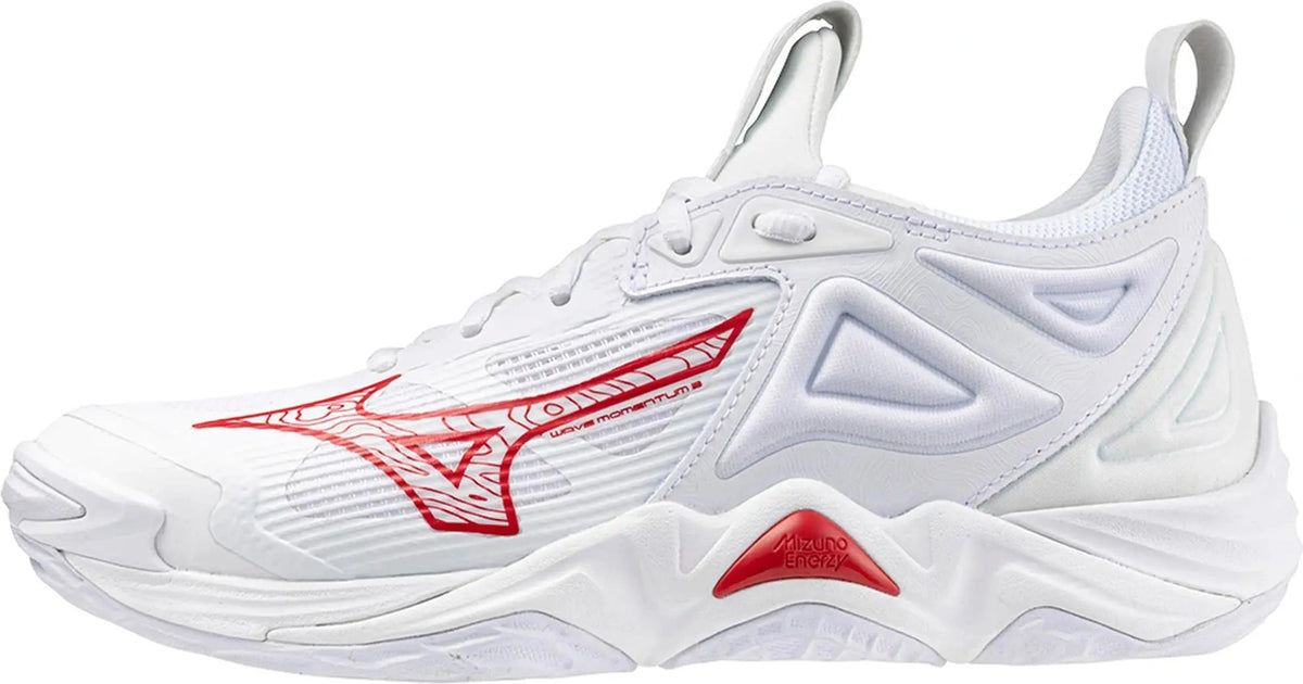 Mizuno 430320 Wave Menentum 3 Women’s Volleyball Shoe - White Red