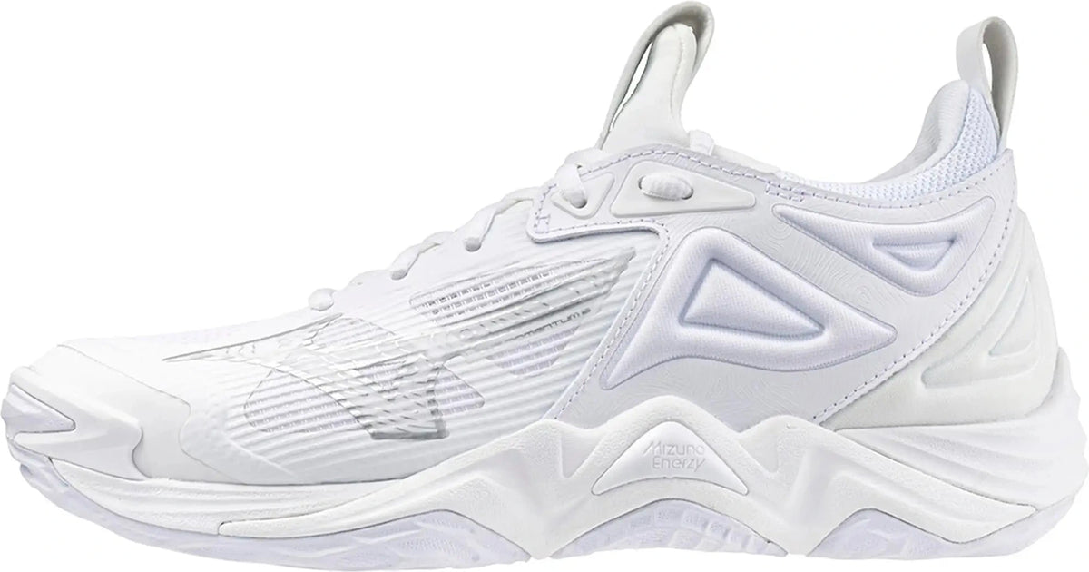 Mizuno 430320 Wave Menentum 3 Women’s Volleyball Shoe - White Silver