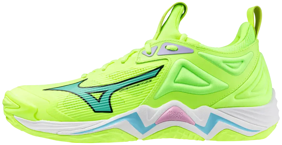 Mizuno 430324 Wave Momentum 3 Unisex Volleyball Shoe - Neo Lime - 5