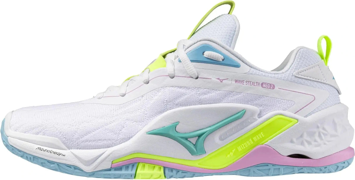 Mizuno 430327 Wave Stealth Neo 2 Unisex Volleyball Shoe - White Lime