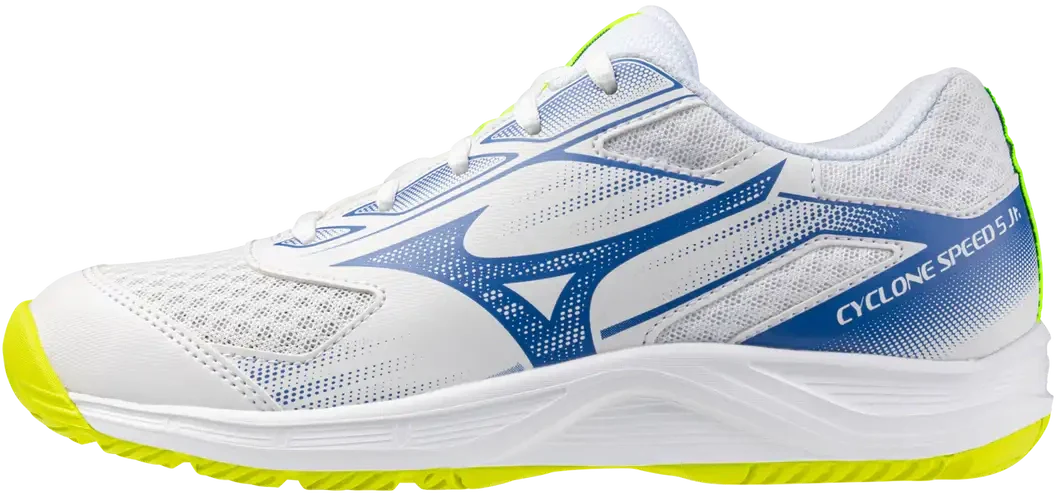 Mizuno 430334 Cyclone Speed 5 Junior Volleyball Shoe - White-lightning Yllw - Youth 2