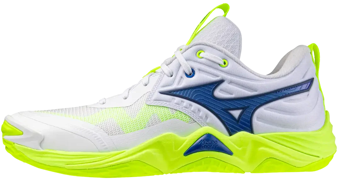 Mizuno 430338 Wave Momentum Elite Unisex Volleyball Shoe - White-lightning Yllw - 5