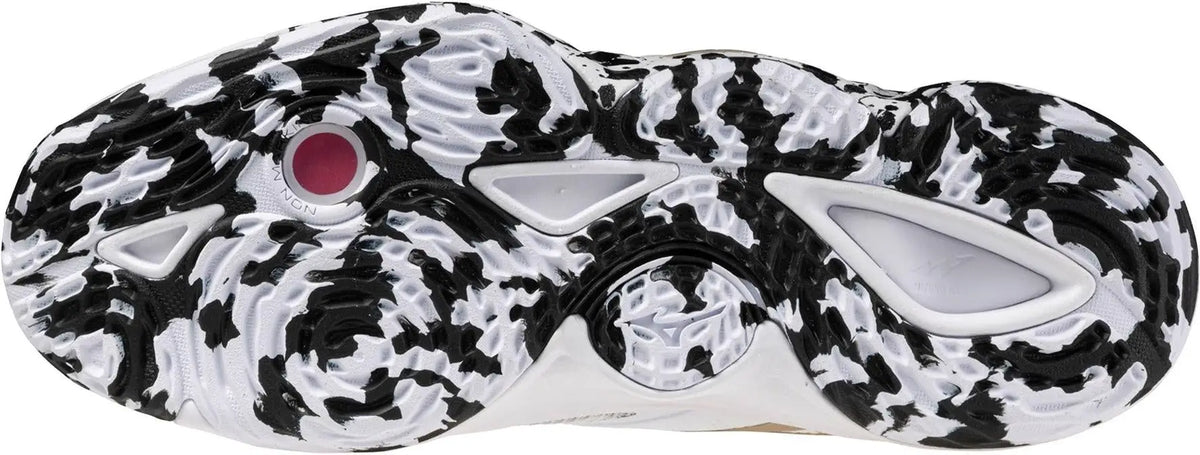 Mizuno 430338 Wave Momentum Elite Unisex Volleyball Shoe - White Gold