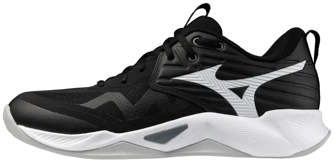Mizuno 430339 Wave Momentum Pro Women’s Volleyball Shoe - Black-white - 6
