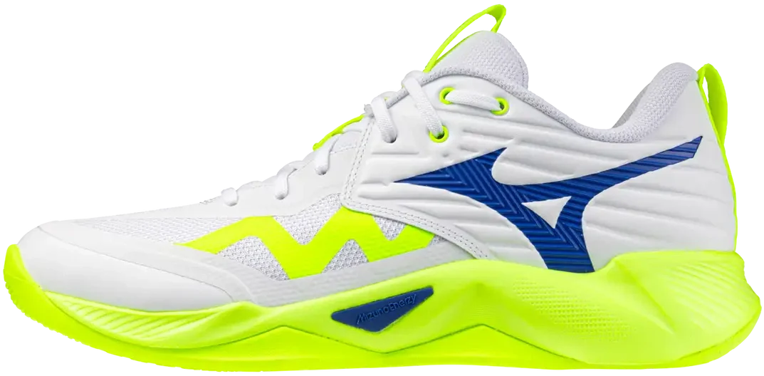Mizuno 430339 Wave Momentum Pro Women’s Volleyball Shoe - White-lightning Yllw - 6