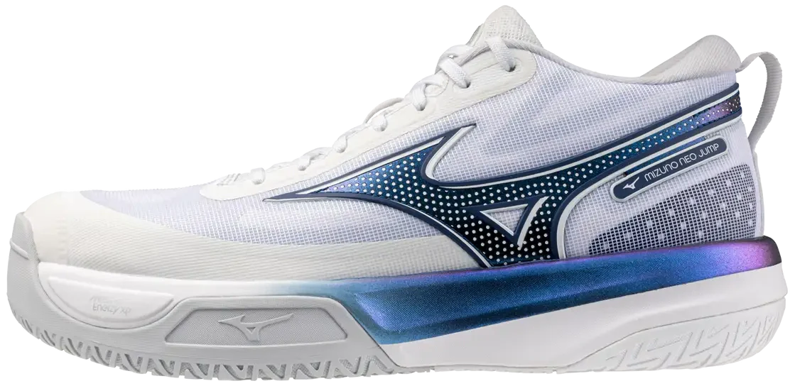 Mizuno 430340 Neo Jump Unisex Volleyball Shoe - White-estate Blue - 5