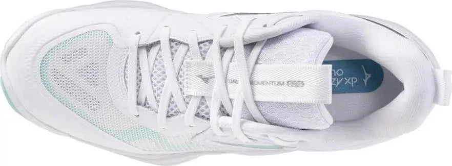 Mizuno 430341 Wave Momentum 4 Elite Women’s Volleyball Shoe - White Blue Tint