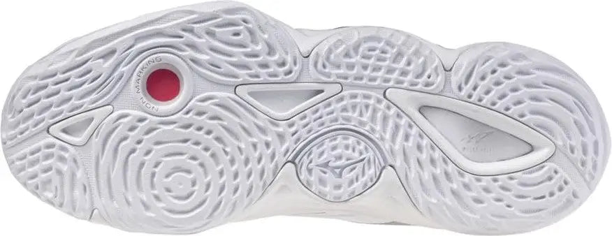 Mizuno 430341 Wave Momentum 4 Elite Women’s Volleyball Shoe - White Silver