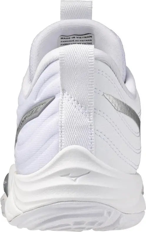 Mizuno 430341 Wave Momentum 4 Elite Women’s Volleyball Shoe - White Silver