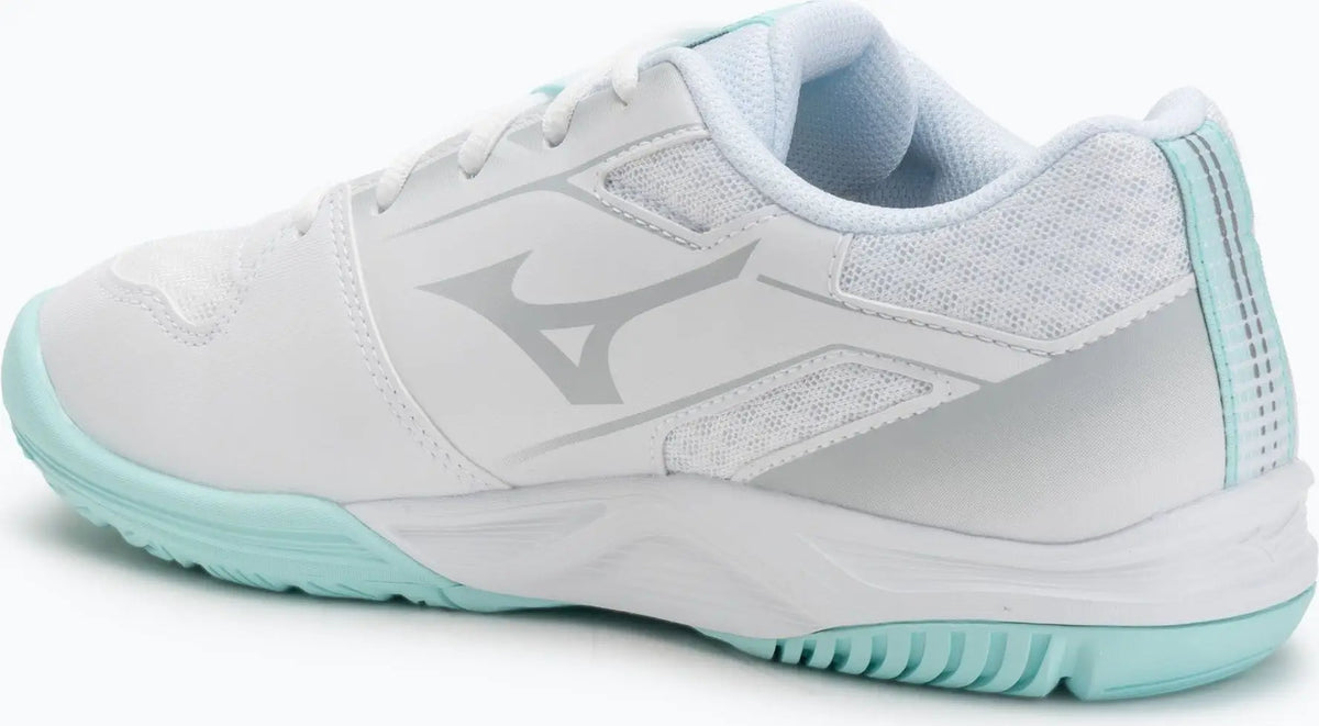 Mizuno 430342 Cyclone Speed 5 Women’s Vollyball Shoe - White Blue Tint