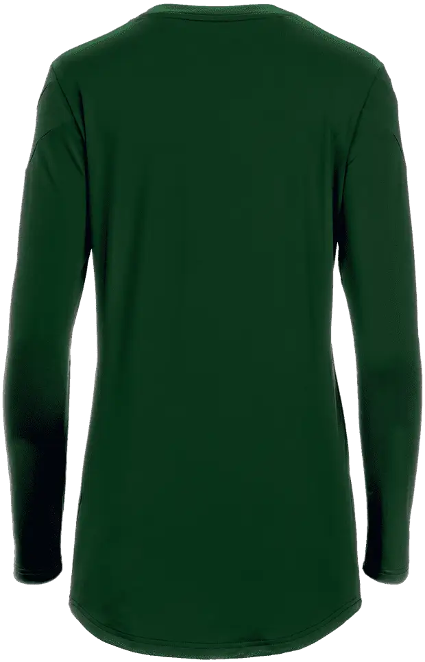 Mizuno 440767 Girls Balboa 6 Long Sleeve Volleyball Jersey - Forest