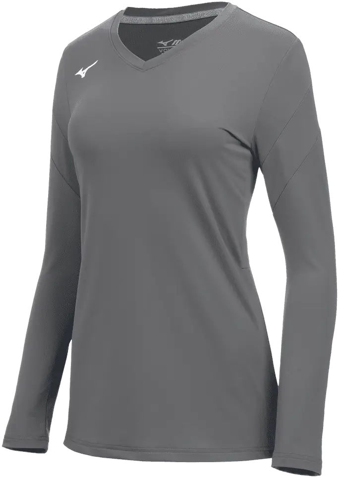 Mizuno 440767 Girls Balboa 6 Long Sleeve Volleyball Jersey - Quiet Shade