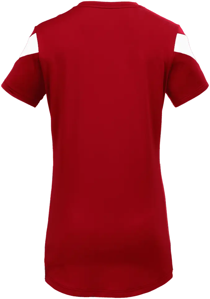 Mizuno 440768 Girls Balboa 6 Short Sleeve Volleyball Jersey - Red White